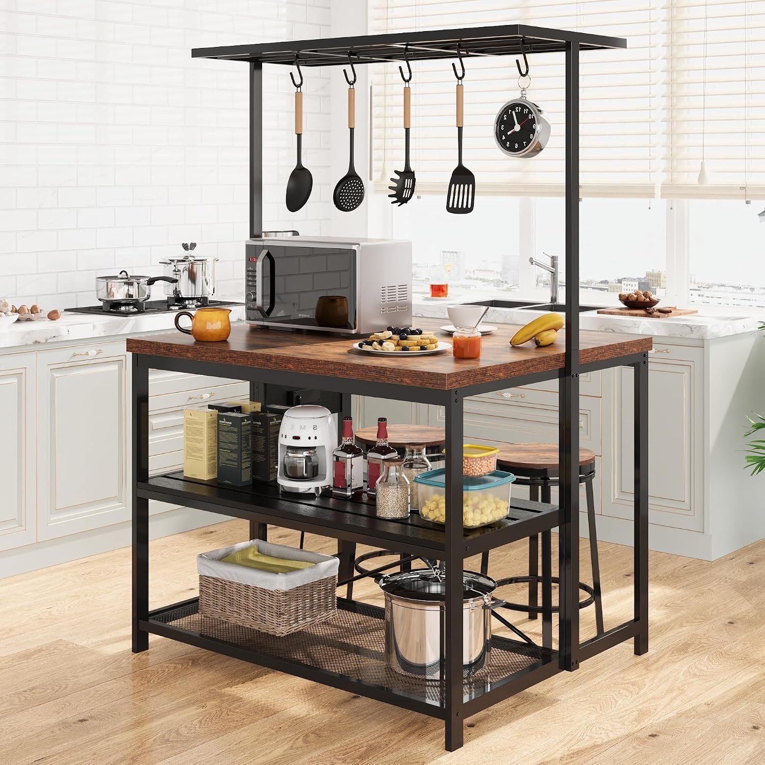 Kitchen Baking Rack - 47 pulgadas, isla de cocina con