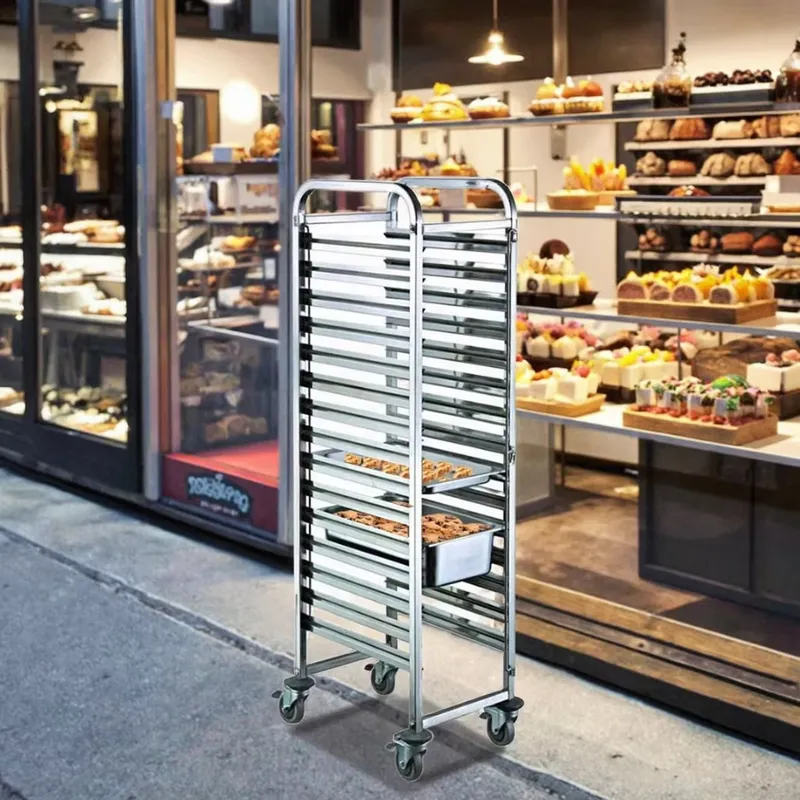 Kitchen Baking Cart - Carro de Acero Inoxidable de Alta