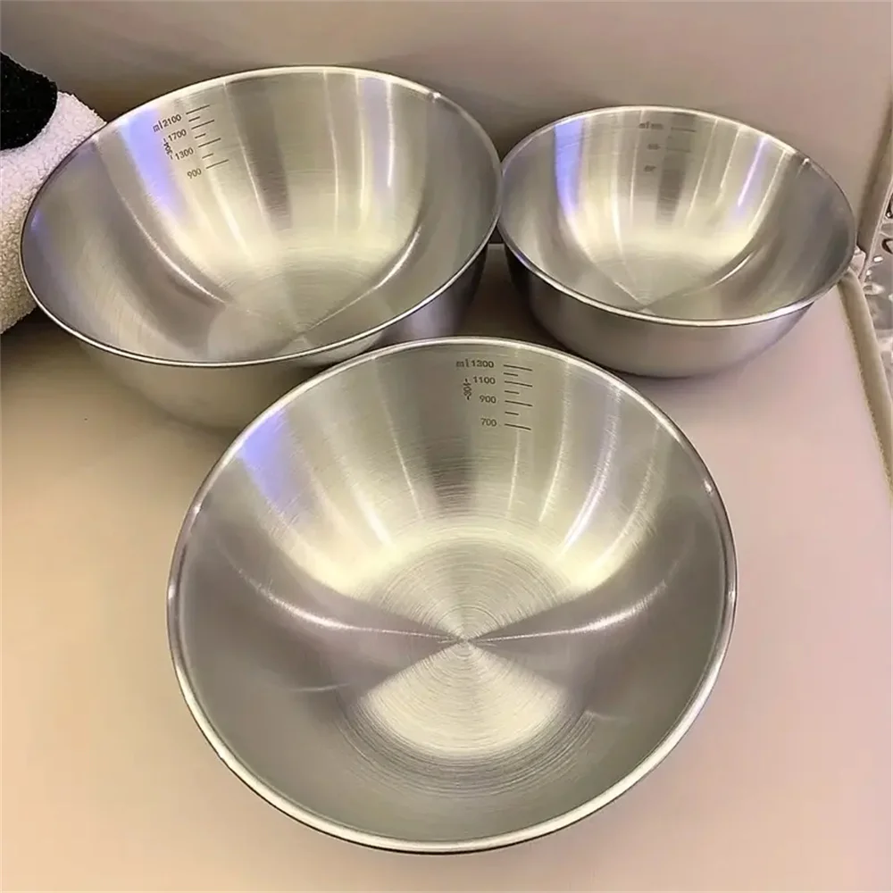 Baking Kitchen Set - Juego de 3 Tazones de Acero