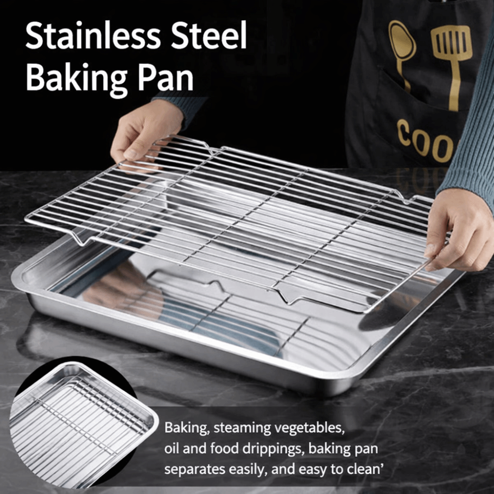 Bandeja de horno cuadrada port - Kitchen Baking Rack reseña y precio